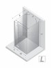 NEW TRENDY Kabina prysznicowa Reflexa, przyścienna 80x90x200 Lewa EXK-5191